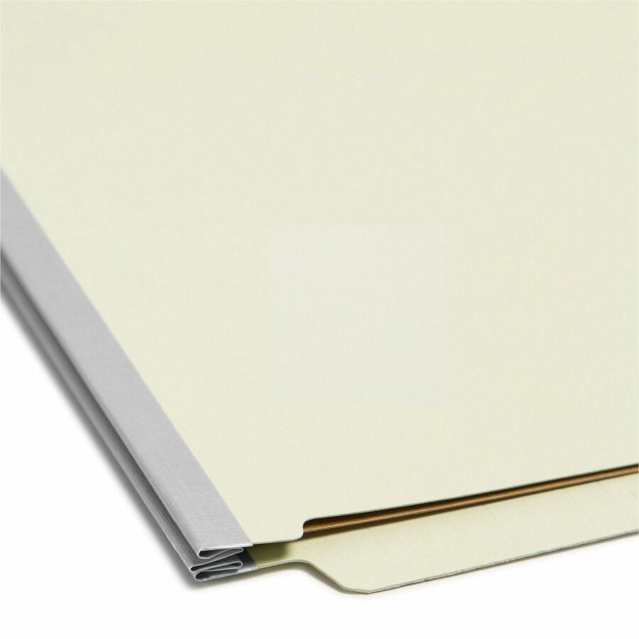 Smead Straight Tab Cut Legal Recycled Classification Folder - 8 1/2’’ x 14’’ - 2’’ Expansion - 2 2S Fastener(s)