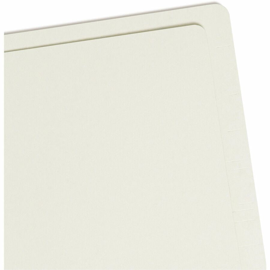 Smead Straight Tab Cut Legal Recycled End File Folder - 8 1/2’’ x 14’’ - 2’’ Expansion - Location - 25 pt. - 2 Plys