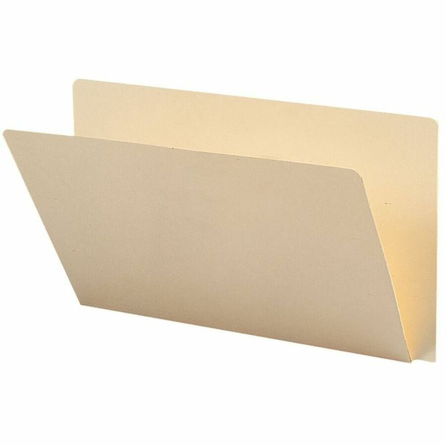 Smead Straight Tab Cut Legal Recycled End File Folder - 8 1/2’’ x 14’’ - 14 pt. - 1 Plys - Manila - 10% - Folders