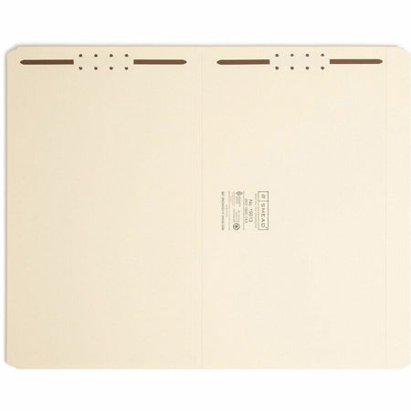 Smead Straight Tab Cut Legal Recycled Fastener Folder - 8 1/2’’ x 14’’ - 3/4’’ Expansion - 2 2K Fastener(s) - 2’’