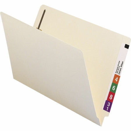 Smead Straight Tab Cut Legal Recycled Fastener Folder - 8 1/2’’ x 14’’ - 3/4’’ Expansion - 2 2B Fastener(s) - 2’’