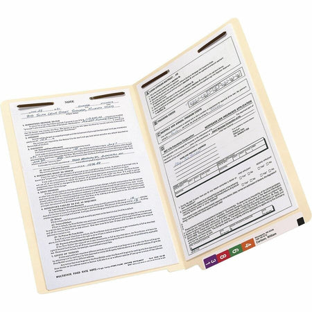 Smead Straight Tab Cut Legal Recycled Fastener Folder - 8 1/2’’ x 14’’ - 3/4’’ Expansion - 2 2B Fastener(s) - 2’’