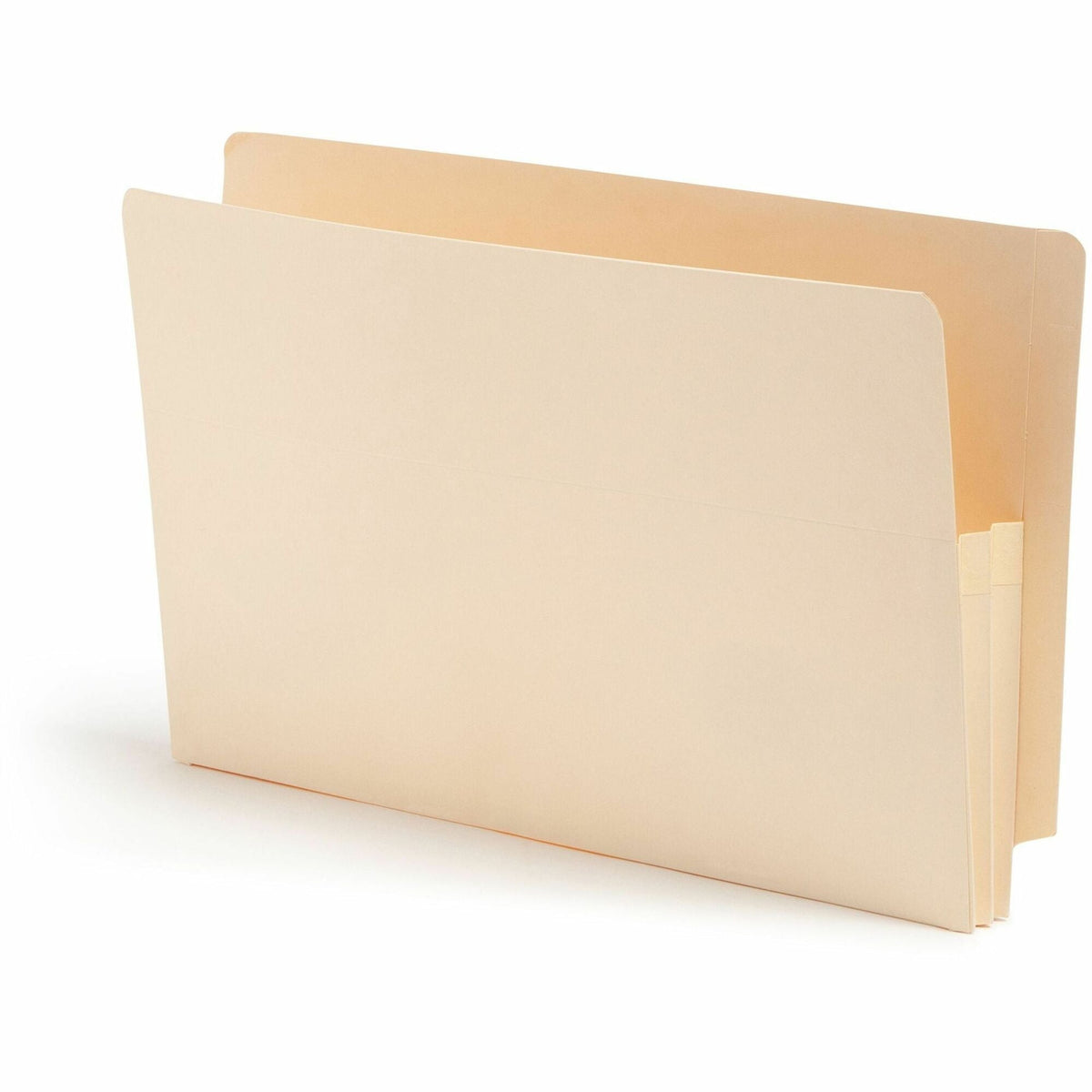 Smead Straight Tab Cut Legal Recycled File Pocket - 8 1/2’’ x 14’’ - 1 3/4’’ Expansion - 2 Plys - Manila - Embossed