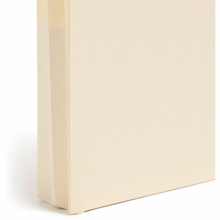 Smead Straight Tab Cut Legal Recycled File Pocket - 8 1/2’’ x 14’’ - 1 3/4’’ Expansion - 2 Plys - Manila - Embossed