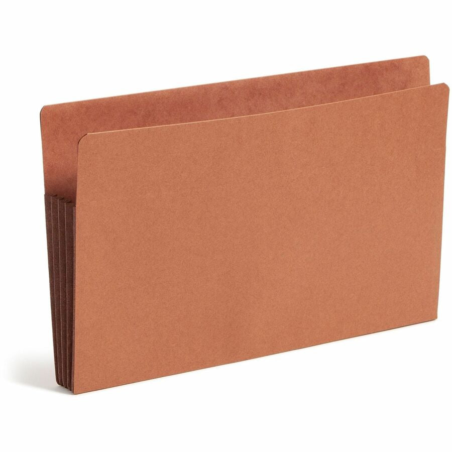 Smead Straight Tab Cut Legal Recycled File Pocket - 8 1/2’’ x 14’’ - 3 Expansion - 1 Pocket(s) - End Location - Folders