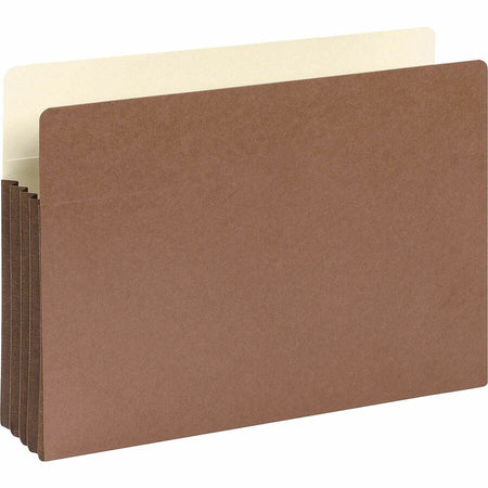 Smead Straight Tab Cut Legal Recycled File Pocket - 8 1/2’’ x 14’’ - 3 Expansion - Top Location - 12.5 pt. - Redrope