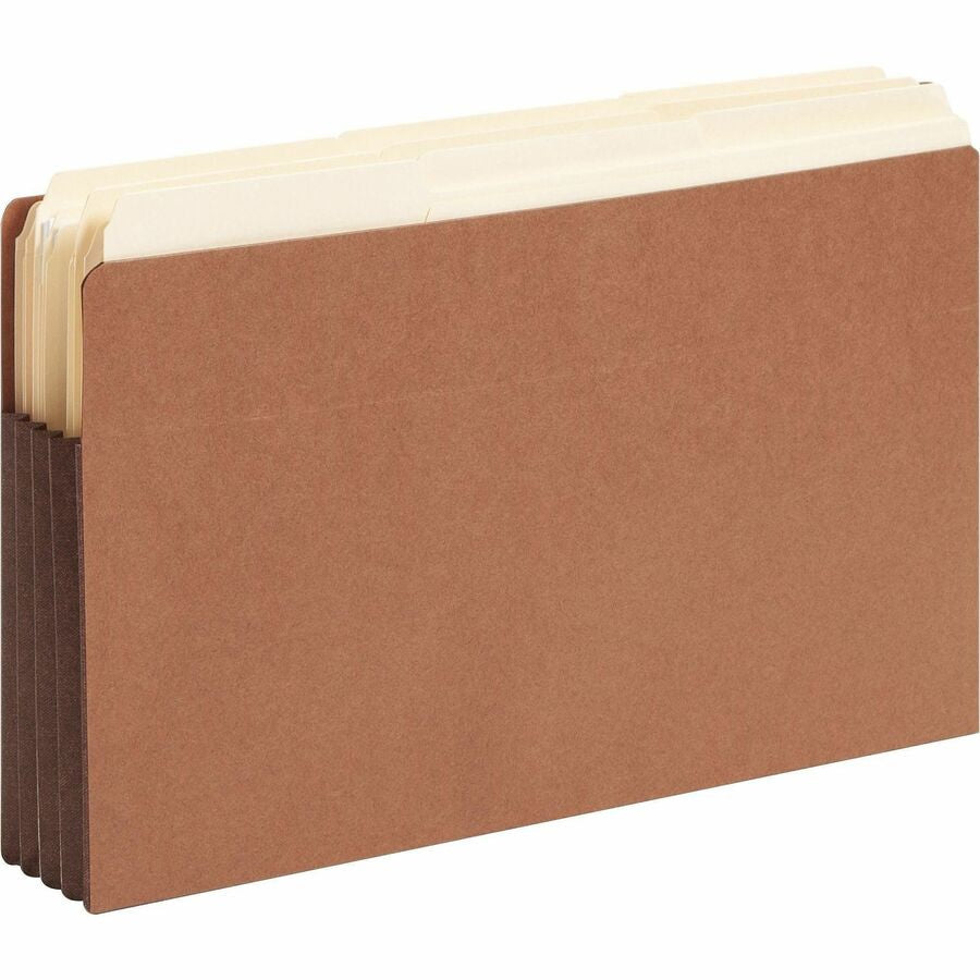 Smead Straight Tab Cut Legal Recycled File Pocket - 8 1/2’’ x 14’’ - 3 Expansion - 1 Pocket(s) - End Location - Folders
