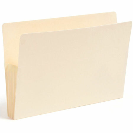 Smead Straight Tab Cut Legal Recycled File Pocket - 8 1/2’’ x 14’’ - 3 Expansion - 2 Plys - Manila - Tear Proof - End