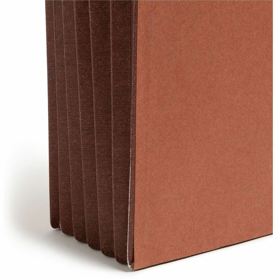Smead Straight Tab Cut Legal Recycled File Pocket - 8 1/2’’ x 14’’ - 5 1/4’’ Expansion - End Location - 12.5 pt. - 2