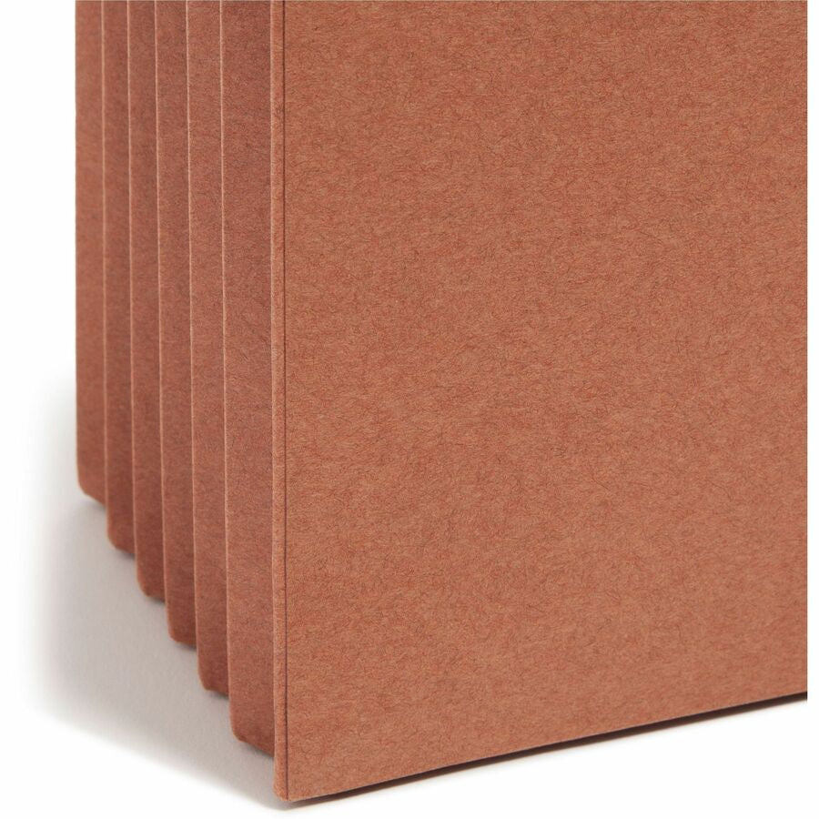 Smead Straight Tab Cut Legal Recycled File Pocket - 8 1/2’’ x 14’’ - Top Location - 12.5 pt. - Redrope - Filing Jackets
