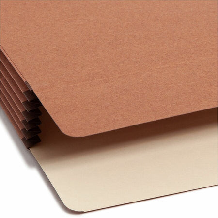 Smead Straight Tab Cut Legal Recycled File Pocket - 8 1/2’’ x 14’’ - Top Location - 12.5 pt. - Redrope - Filing Jackets