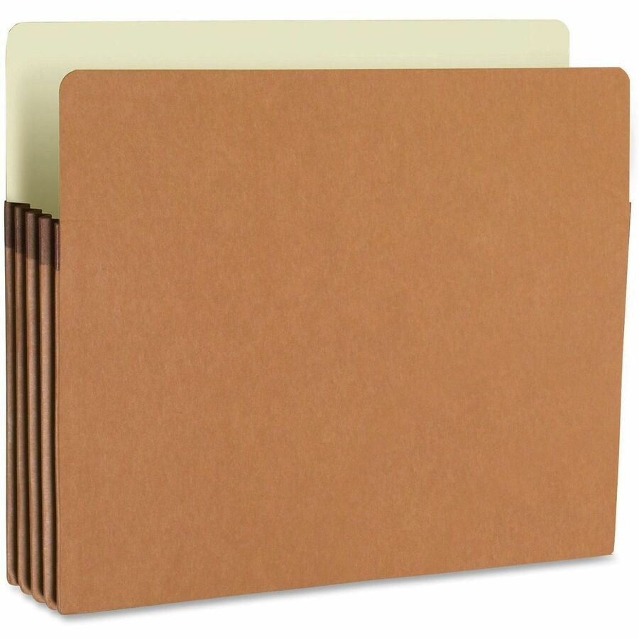 Smead Straight Tab Cut Legal Recycled File Pocket - 9 1/2’’ x 14 5/8’’ - 3 Expansion - Redrope - 100% - 25 / Box