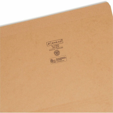 Smead Straight Tab Cut Legal Recycled Top Tab File Folder - Right