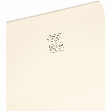 Smead Straight Tab Cut Legal Recycled Top Tab File Folder - Right