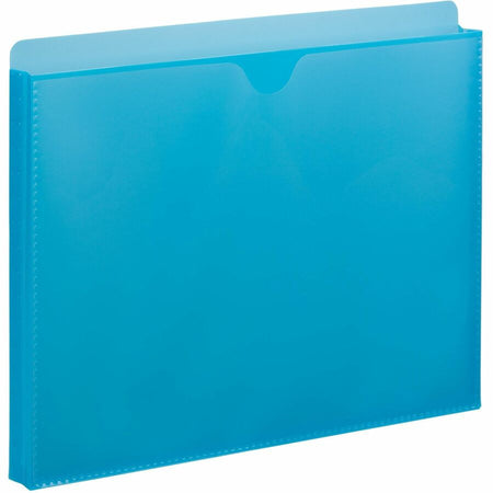 Smead Straight Tab Cut Letter File Jacket - 8 1/2’’ x 11’’ - 1’’ Expansion - Purple Teal - 2 / Pack - Expanding Files