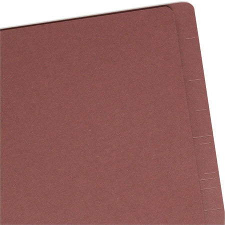 Smead Straight Tab Cut Letter Recycled Classification Folder - 8 1/2’’ x 11’’ - 3’’ Expansion - 2 2S Fastener(s) - End