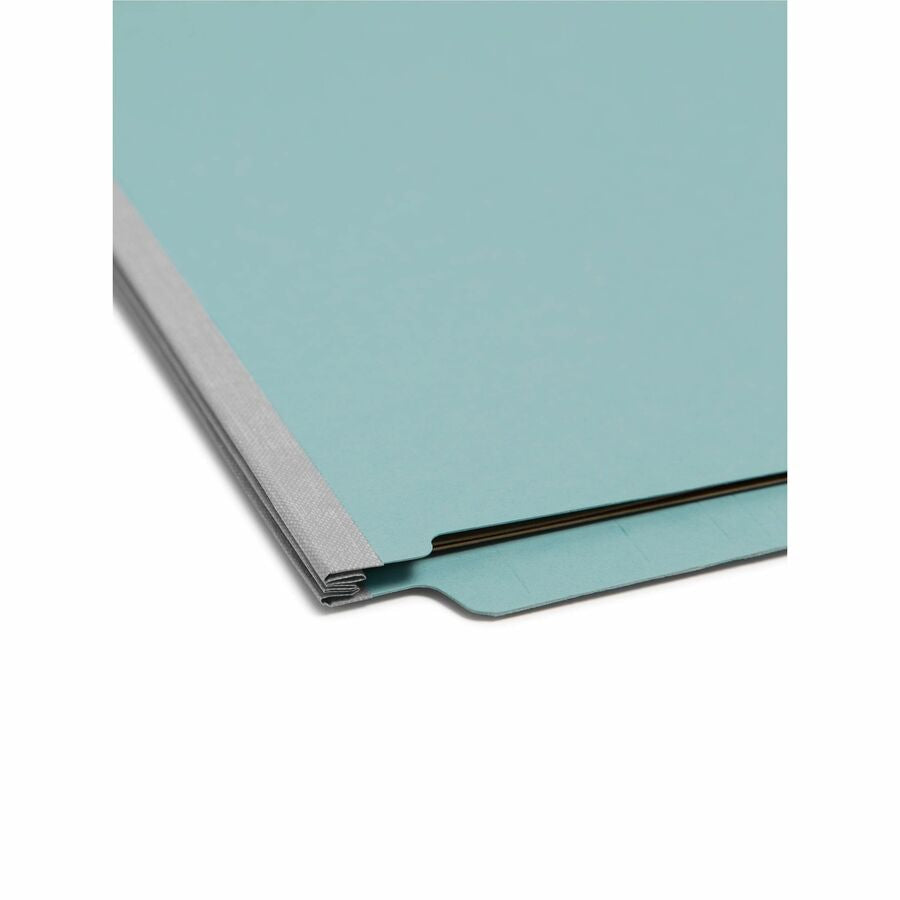 Smead Straight Tab Cut Letter Recycled Classification Folder - 8 1/2’’ x 11’’ - 2’’ Expansion - 2 2S Fastener(s)