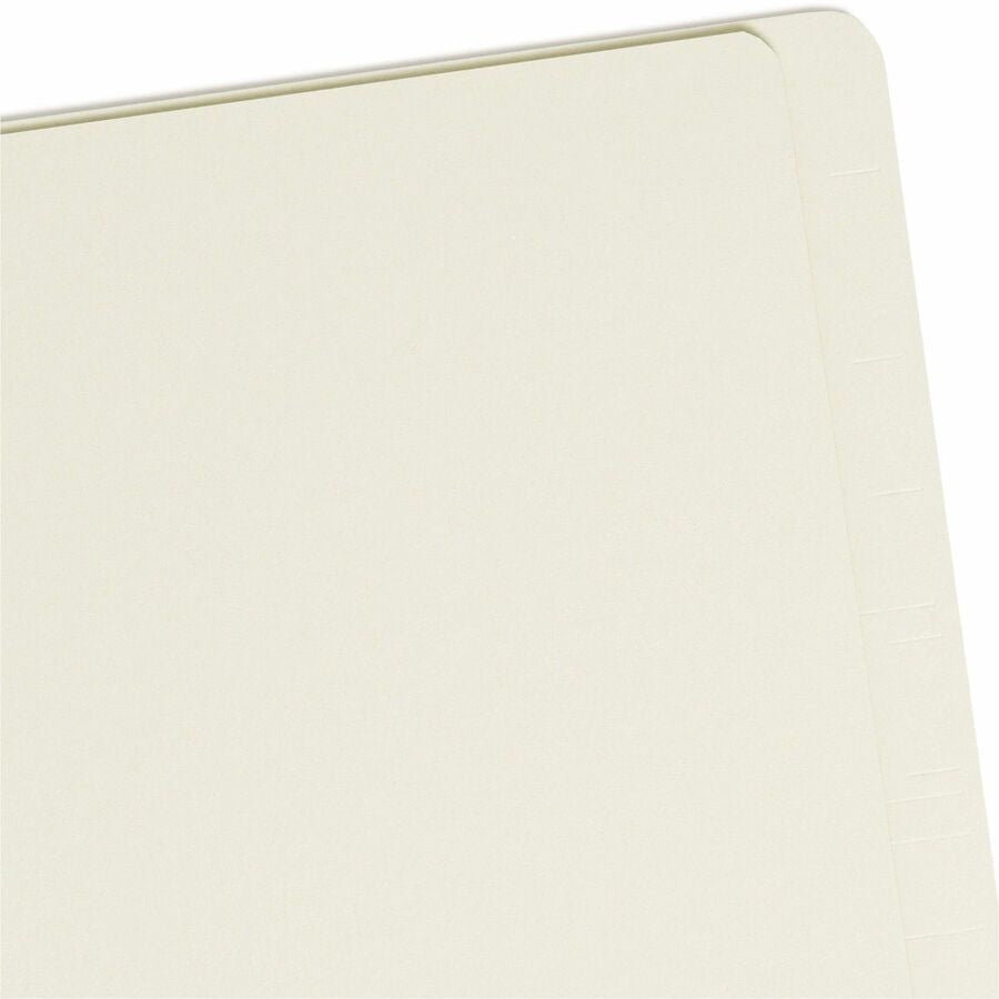 Smead Straight Tab Cut Letter Recycled Classification Folder - 8 1/2’’ x 11’’ - 2’’ Expansion - 2 2S Fastener(s)