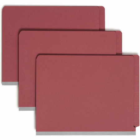 Smead Straight Tab Cut Letter Recycled Classification Folder - 8 1/2’’ x 11’’ - 2’’ Expansion - 2 2S Fastener(s)