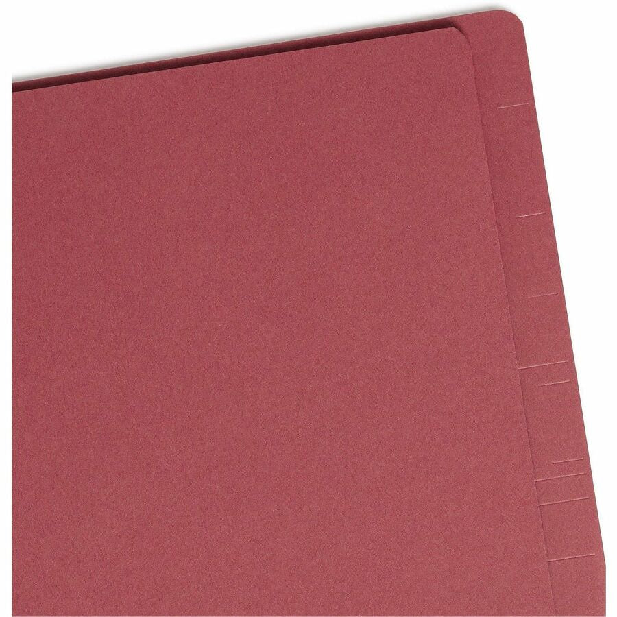 Smead Straight Tab Cut Letter Recycled Classification Folder - 8 1/2’’ x 11’’ - 2’’ Expansion - 2 2S Fastener(s)