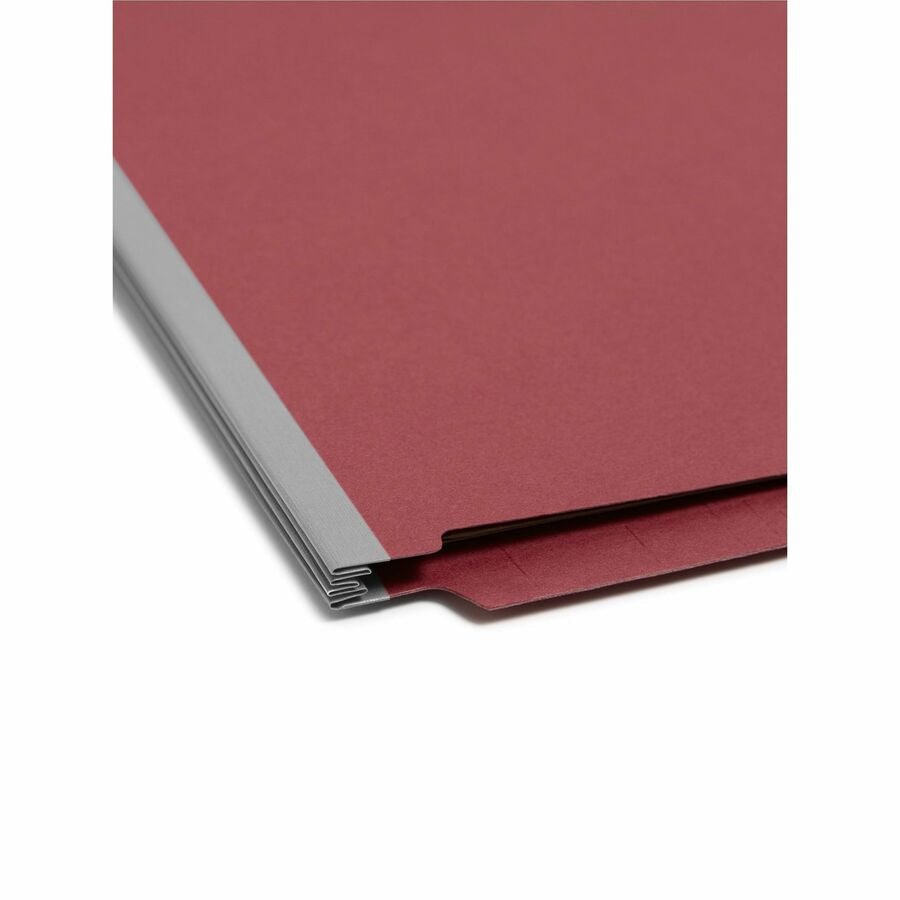 Smead Straight Tab Cut Letter Recycled Classification Folder - 8 1/2’’ x 11’’ - 2’’ Expansion - 2 2S Fastener(s)