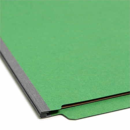 Smead Straight Tab Cut Letter Recycled Classification Folder - 8 1/2’’ x 11’’ - 2’’ Expansion - 2 2S Fastener(s)