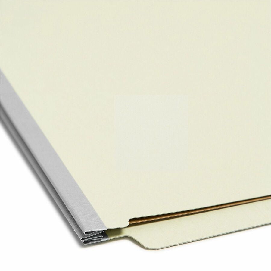 Smead Straight Tab Cut Letter Recycled Classification Folder - 8 1/2’’ x 11’’ - 2’’ Expansion - 2 2S Fastener(s)