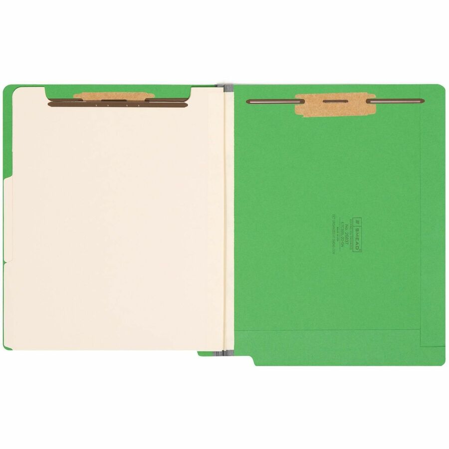Smead Straight Tab Cut Letter Recycled Classification Folder - Alternate-Image1