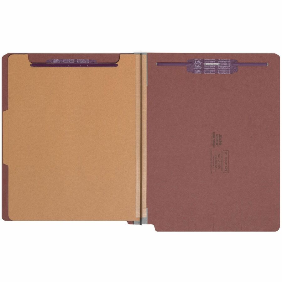 Smead Straight Tab Cut Letter Recycled Classification Folder - Alternate-Image1