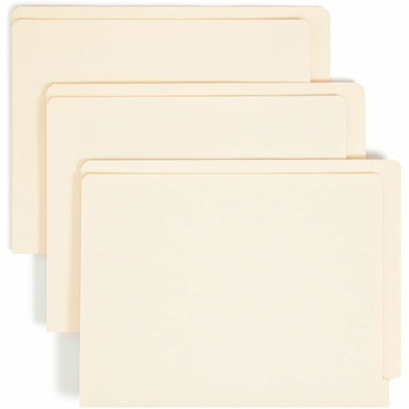 Smead Straight Tab Cut Letter Recycled End File Folder - 8 1/2’’ x 11’’ - 3/4’’ Expansion - 11 pt. - 2 Plys - Manila