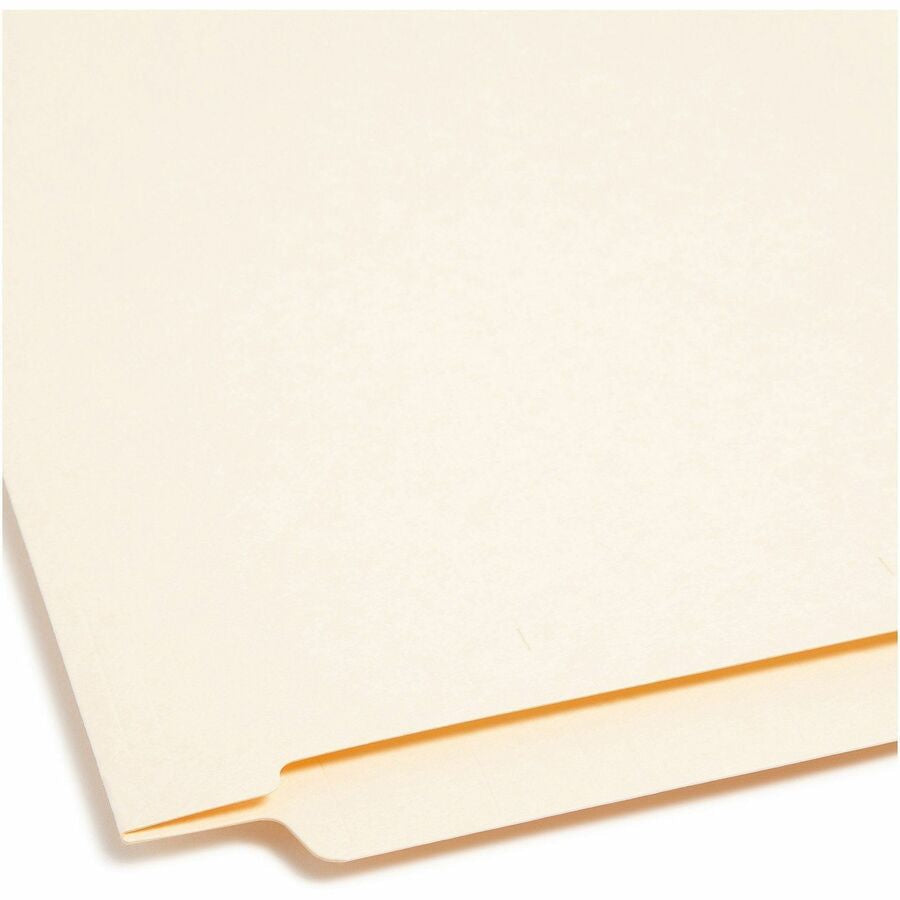 Smead Straight Tab Cut Letter Recycled End File Folder - 8 1/2’’ x 11’’ - 3/4’’ Expansion - 11 pt. - 2 Plys - Manila