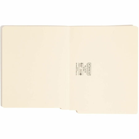 Smead Straight Tab Cut Letter Recycled End File Folder - 8 1/2’’ x 11’’ - 3/4’’ Expansion - 11 pt. - 1 Plys - Manila
