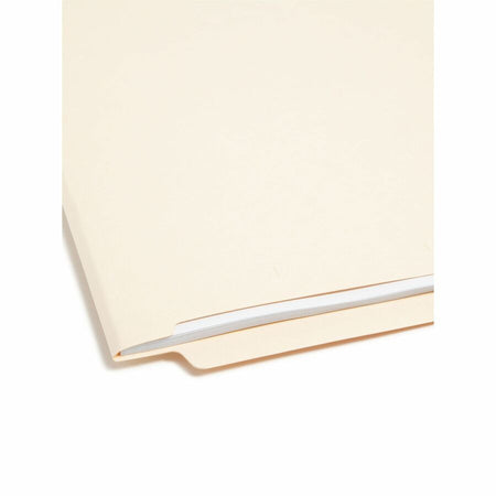 Smead Straight Tab Cut Letter Recycled End File Folder - 8 1/2’’ x 11’’ - 3/4’’ Expansion - 11 pt. - 2 Plys - Manila