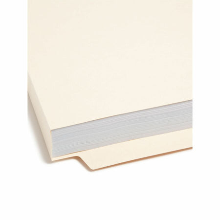 Smead Straight Tab Cut Letter Recycled End File Folder - 8 1/2’’ x 11’’ - 1 Expansion - 14 pt. - 2 Plys - Manila