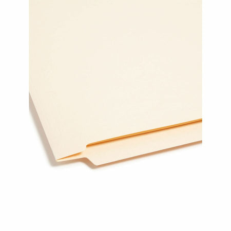 Smead Straight Tab Cut Letter Recycled Fastener Folder - 8 1/2’’ x 11’’ - 2 2B Fastener(s) - End Location - 1