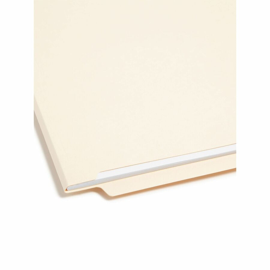 Smead Straight Tab Cut Letter Recycled Fastener Folder - 8 1/2’’ x 11’’ - 3/4’’ Expansion - 1 2B Fastener(s) - 2’’