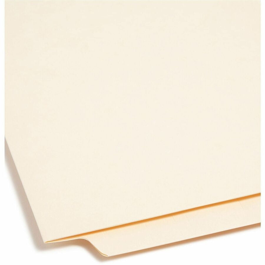 Smead Straight Tab Cut Letter Recycled Fastener Folder - 8 1/2’’ x 11’’ - 3/4’’ Expansion - 1 2B Fastener(s) - 2’’