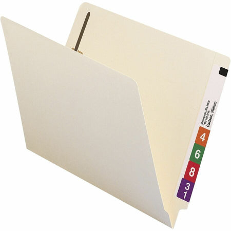 Smead Straight Tab Cut Letter Recycled Fastener Folder - 8 1/2’’ x 11’’ - 3/4’’ Expansion - 2 2B Fastener(s) - 2’’