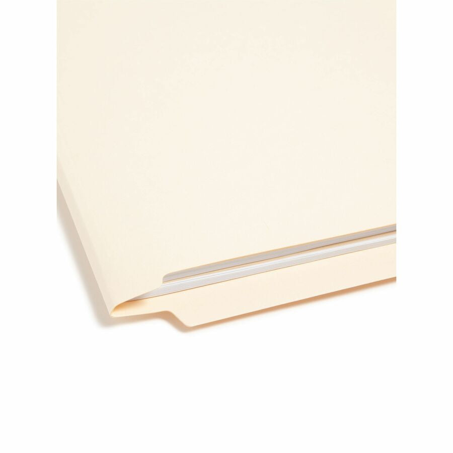 Smead Straight Tab Cut Letter Recycled Fastener Folder - 8 1/2’’ x 11’’ - 2 2B Fastener(s) - End Location - 1