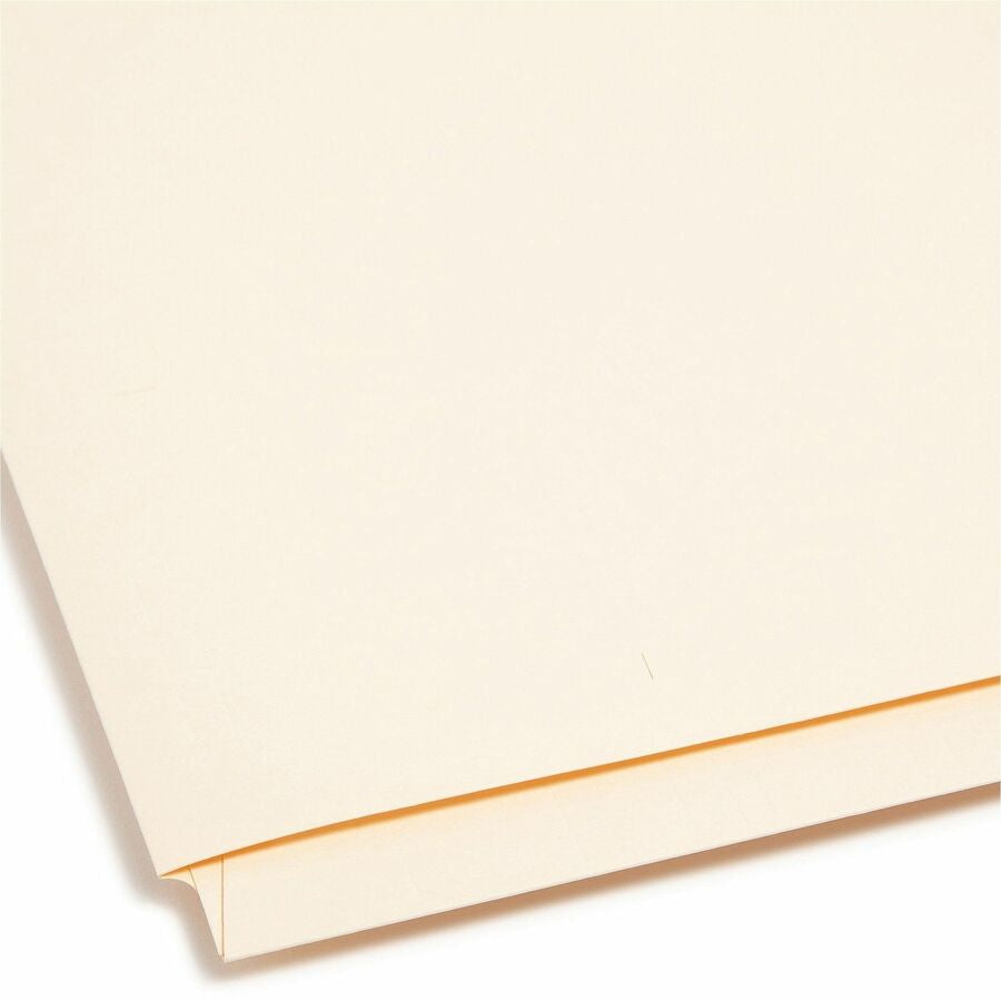 Smead Straight Tab Cut Letter Recycled Fastener Folder - 8 1/2’’ x 11’’ - 2 2B Fastener(s) - 1 Pocket(s) - 11 pt.