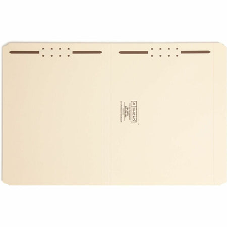 Smead Straight Tab Cut Letter Recycled Fastener Folder - 8 1/2’’ x 11’’ - 3/4’’ Expansion - 2 2K Fastener(s) - 2’’