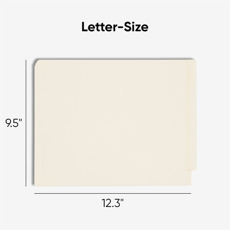 Smead Straight Tab Cut Letter Recycled Fastener Folder - 8 1/2’’ x 11’’ - 3/4’’ Expansion - 2 2B Fastener(s) - 2’’