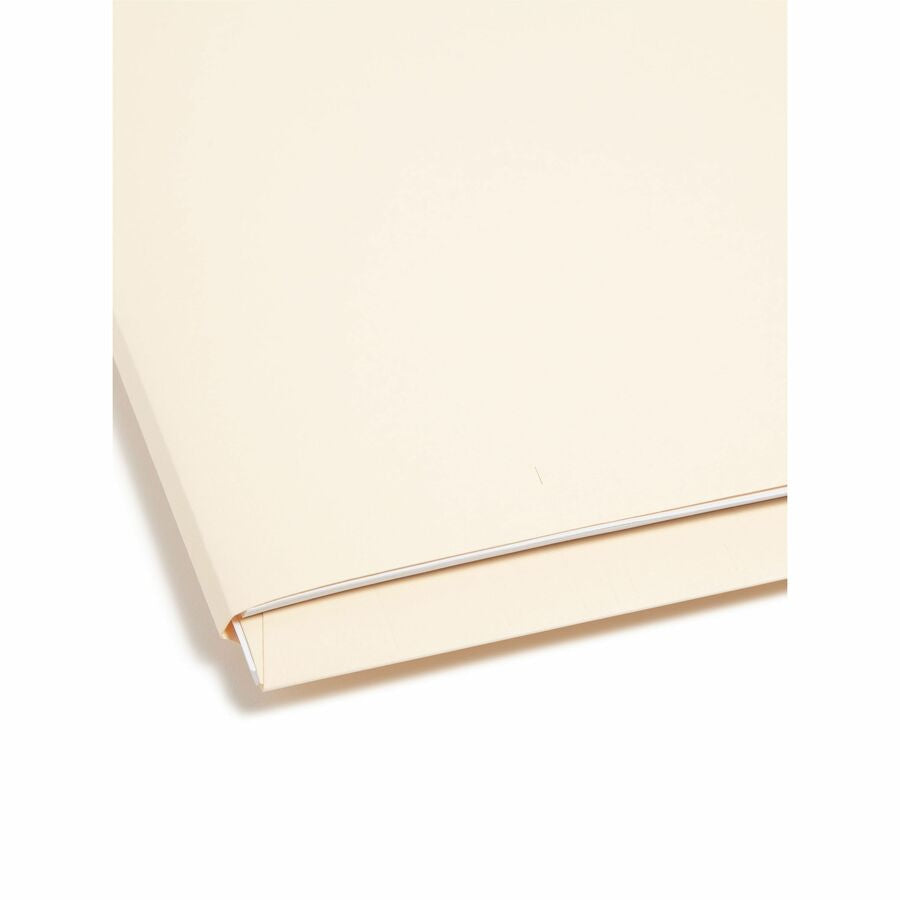 Smead Straight Tab Cut Letter Recycled Fastener Folder - 8 1/2’’ x 11’’ - 2 2B Fastener(s) - 1 Pocket(s) - 11 pt.