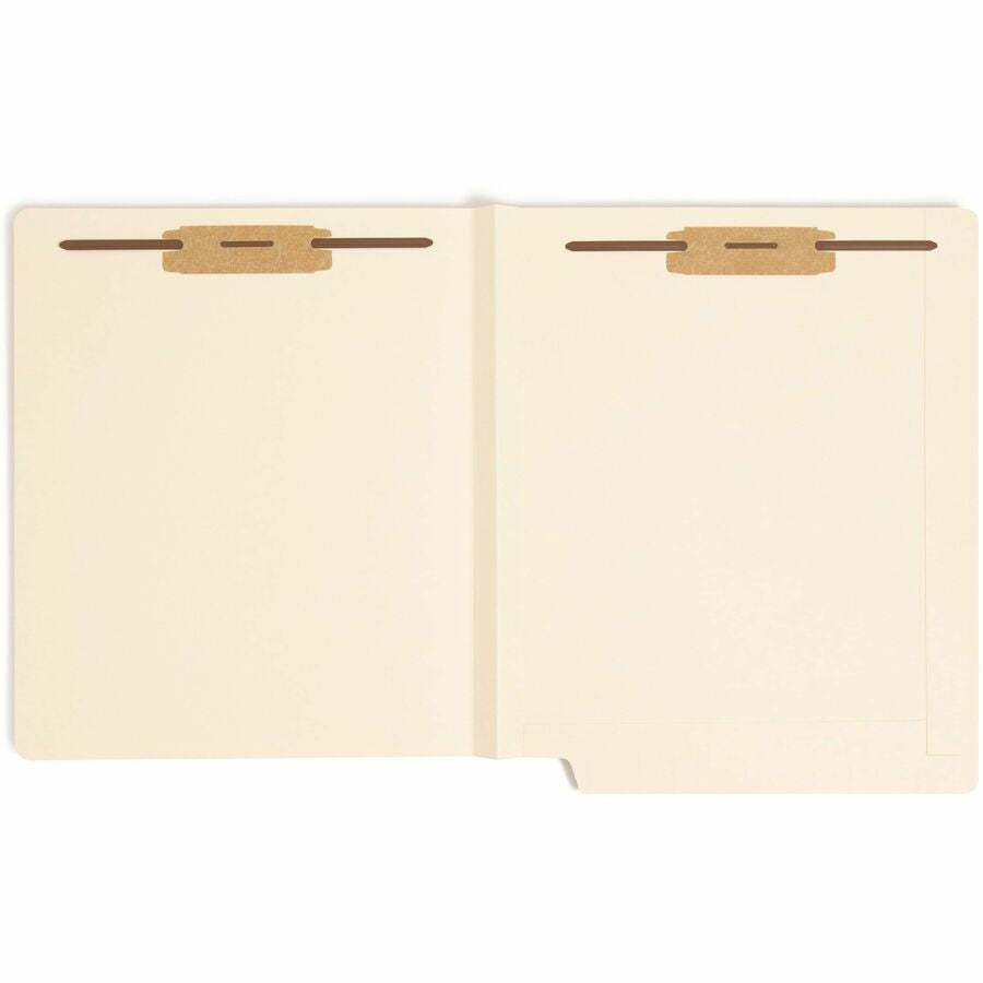Smead Straight Tab Cut Letter Recycled Fastener Folder - 8 1/2’’ x 11’’ - 1 Expansion - 2 2B Fastener(s) - 2’’
