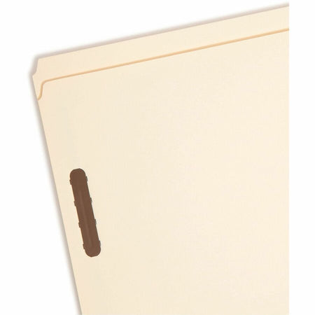 Smead Straight Tab Cut Letter Recycled Fastener Folder - 8 1/2’’ x 11’’ - 3/4’’ Expansion - 2 2K Fastener(s) - 2’’