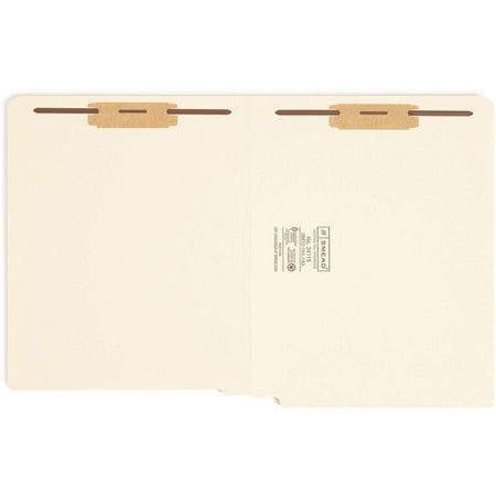 Smead Straight Tab Cut Letter Recycled Fastener Folder - 8 1/2’’ x 11’’ - 3/4’’ Expansion - 2 2B Fastener(s) - 2’’