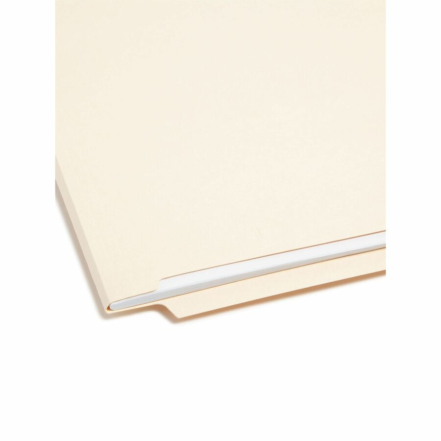 Smead Straight Tab Cut Letter Recycled Fastener Folder - 8 1/2’’ x 11’’ - 3/4’’ Expansion - 2 2B Fastener(s) - 2’’
