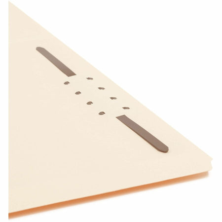 Smead Straight Tab Cut Letter Recycled Fastener Folder - 8 1/2’’ x 11’’ - 3/4’’ Expansion - 1 2K Fastener(s) - 2’’