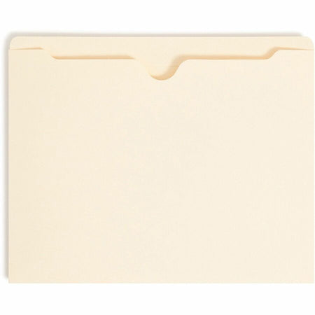 Smead Straight Tab Cut Letter Recycled File Jacket - 8 1/2’’ x 11’’ - 11 pt. - 2 Plys - Manila - Reinforced Slip