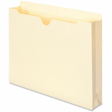 Smead Straight Tab Cut Letter Recycled File Jacket - 8 1/2’’ x 11’’ - 2’’ Expansion - Top Location - 11 pt. - 2 Plys